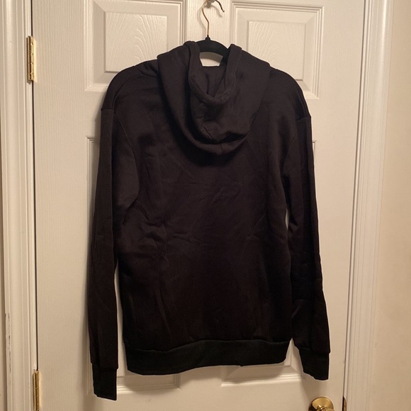 NWOT Siimhwrss Black Hooded Sweatshirt…size L - Picture 2 of 3